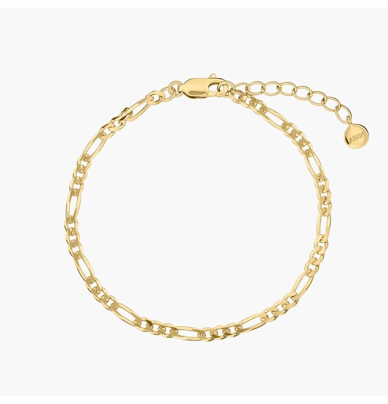 Сребърна гривна Golden Figaro INDIRA