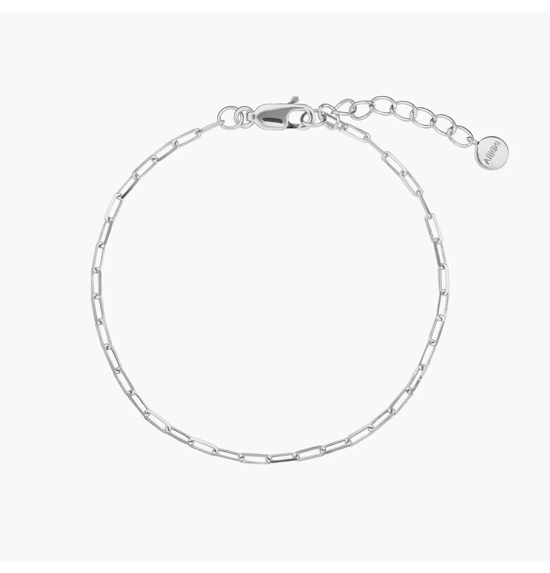 Сребърна гривна Paperclip INDIRA