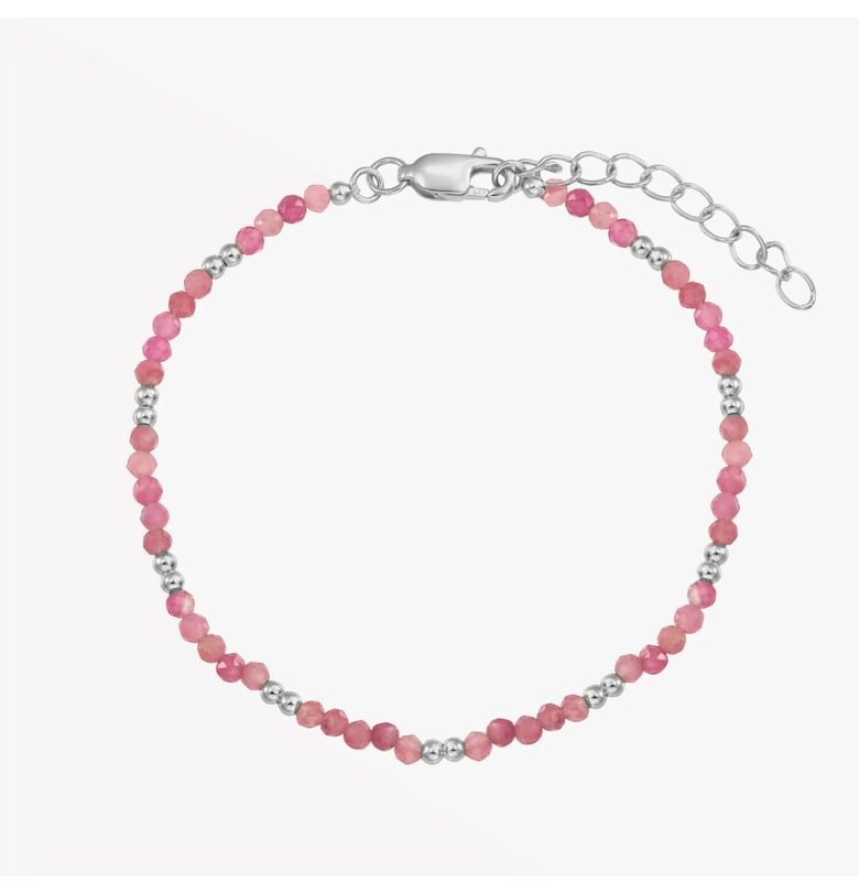 Сребърна гривна за глезен SummerScape - Турмалин INDIRA