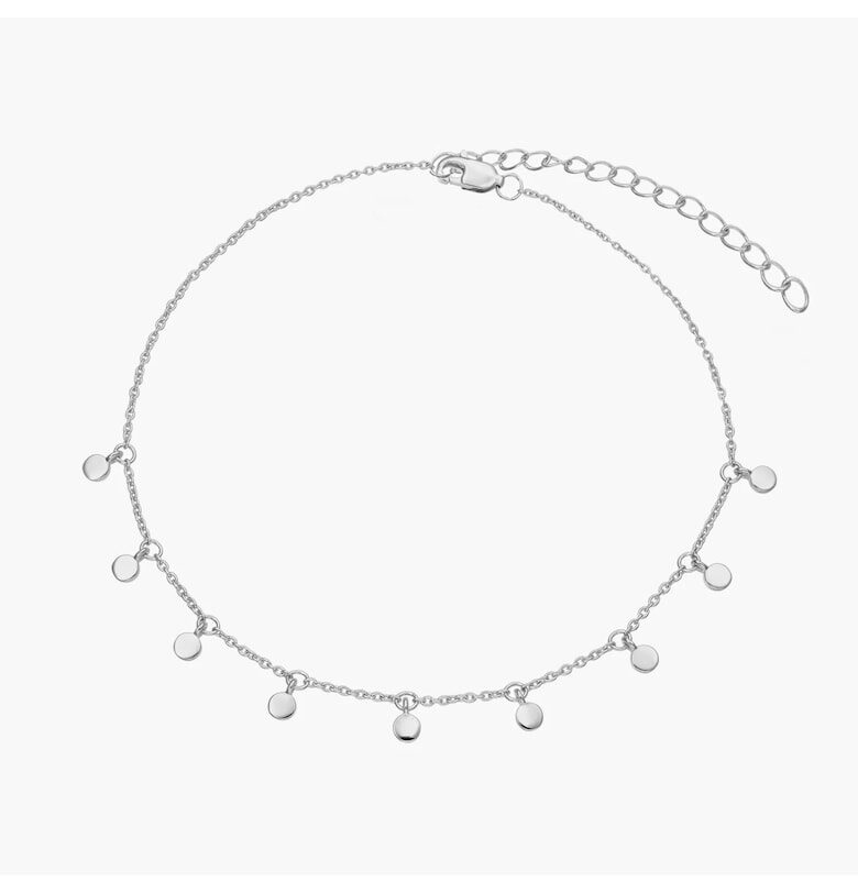 Сребърна гривна за глезен Allegra INDIRA