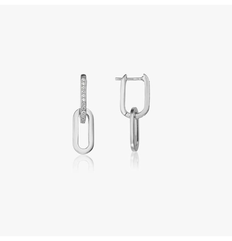 Сребърни обеци Jessica - Цирконий INDIRA