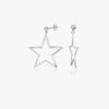 Сребърни обеци със звезда INDIRA