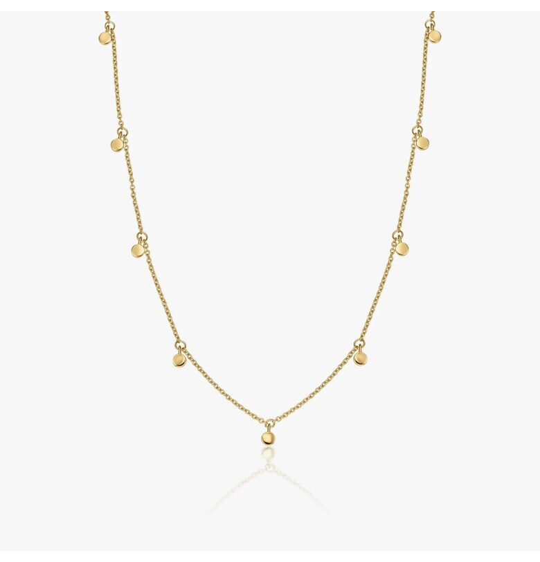 Сребърно колие Golden Allegra INDIRA