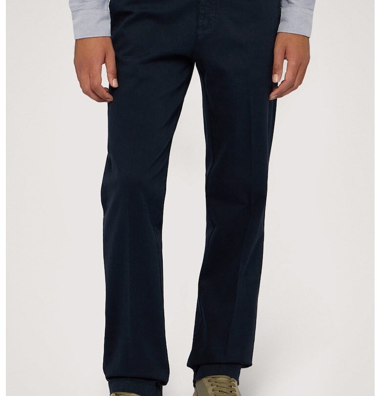 Стандартен панталон със средновисока талия - Тъмносин Trussardi