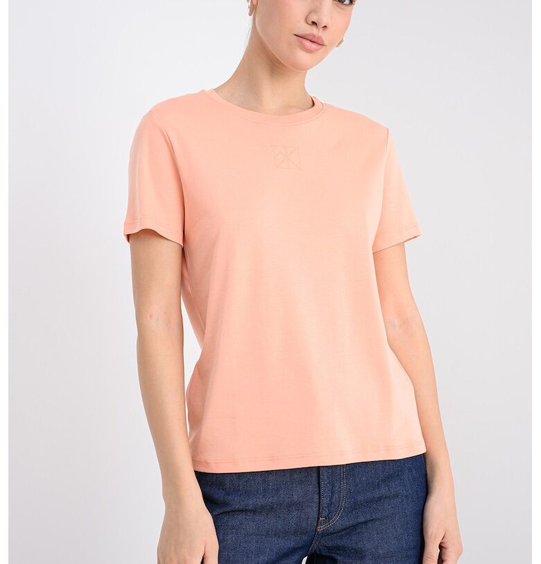 Стандартна тениска - Розова сьомга CALVIN KLEIN
