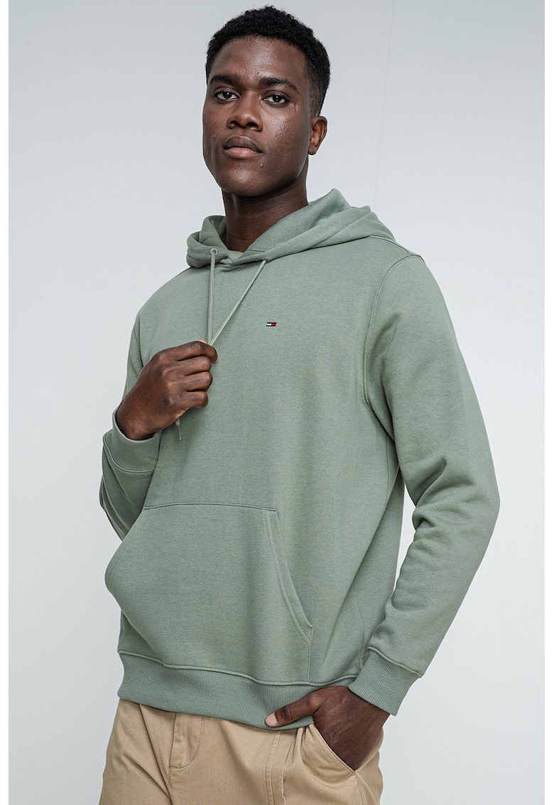 Стандартно худи с джоб кенгуру - Зелени аспержи Tommy Jeans