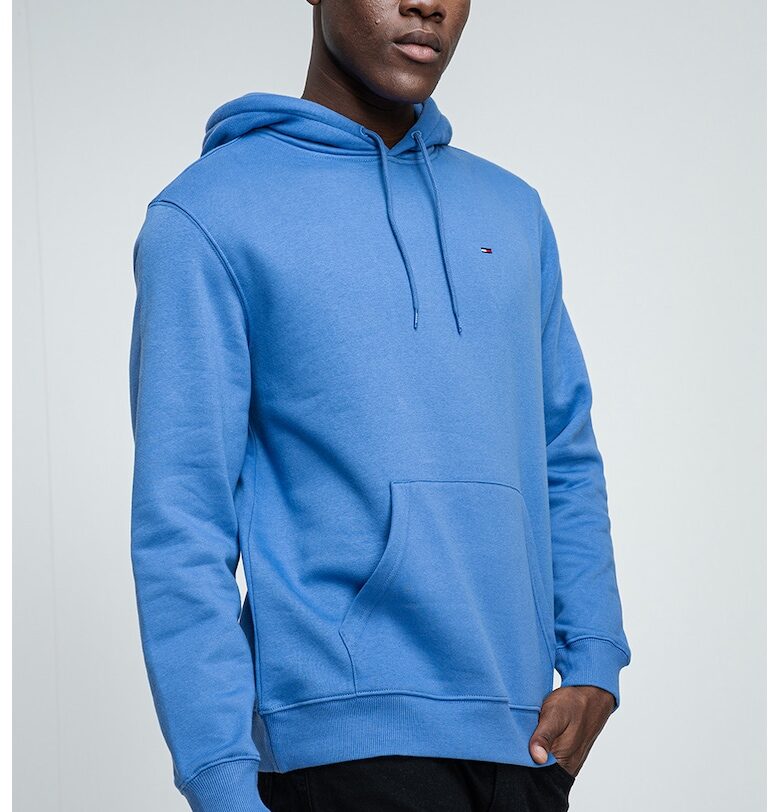 Стандартно худи с джоб кенгуру - Небесносин Tommy Jeans