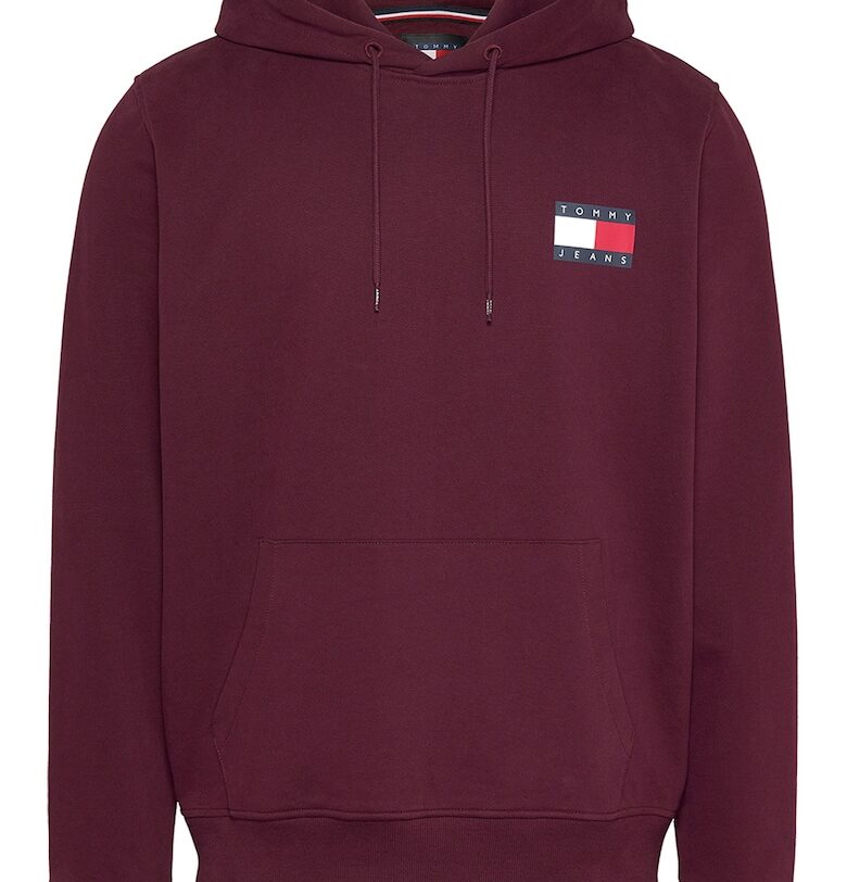 Стандартно худи с лого - Бордо Tommy Jeans