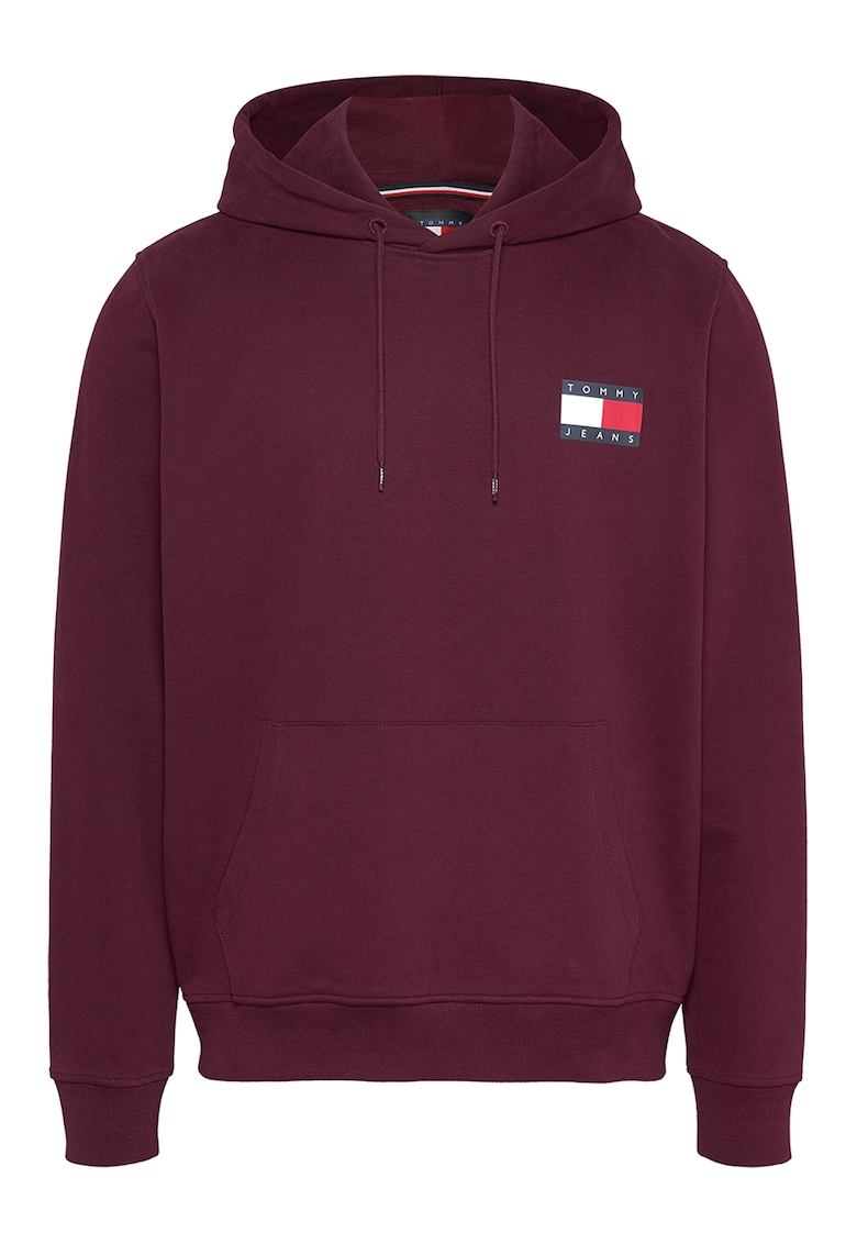 Стандартно худи с лого - Бордо Tommy Jeans