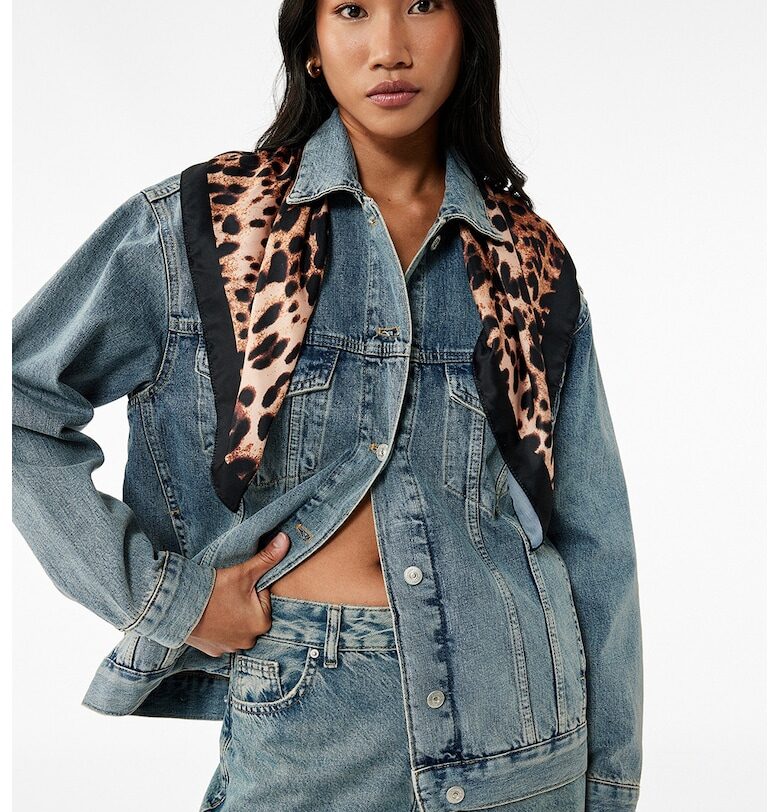 Стандартно яке от деним - Светлосин KOTON