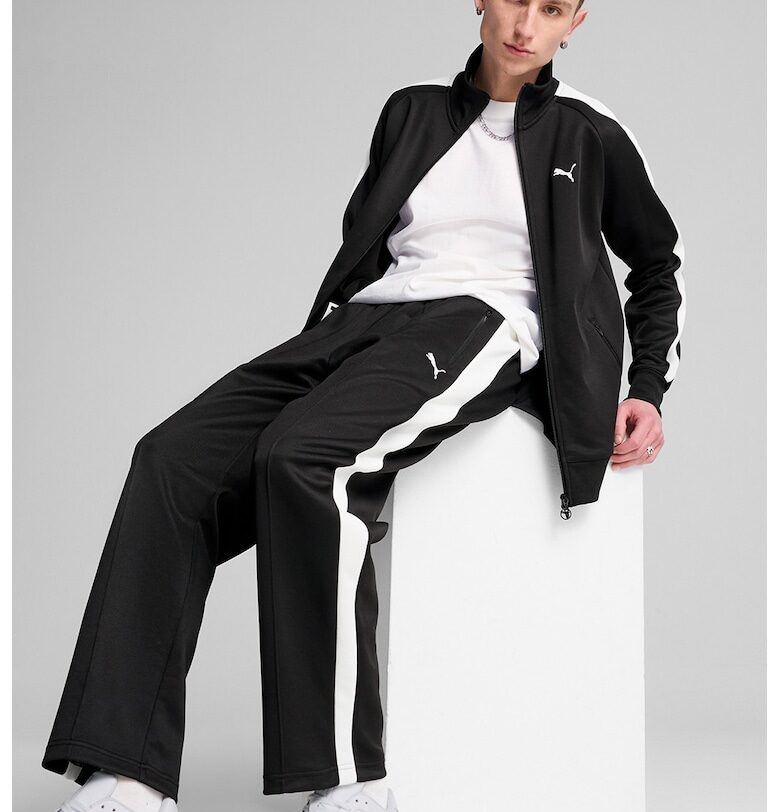 Стандартно яке с джобове с цип и ниска яка - Бял/Черен Puma