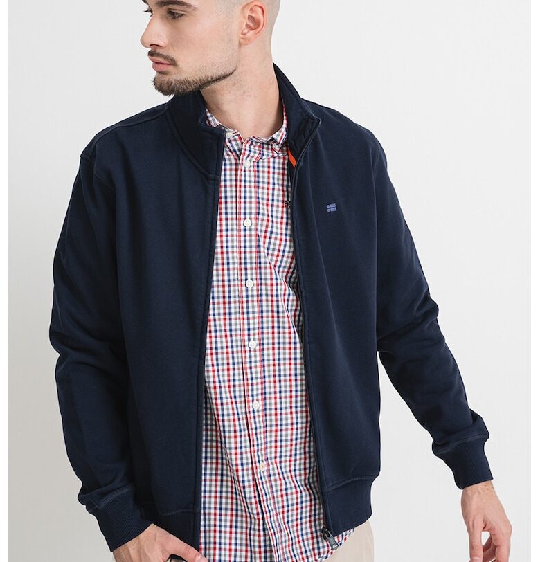 Суитшърт Nedles с цип и ниска яка - Ултрамарин синьо Napapijri