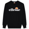 Суитшърт Succiso с овално деколте и лого - Черен ELLESSE