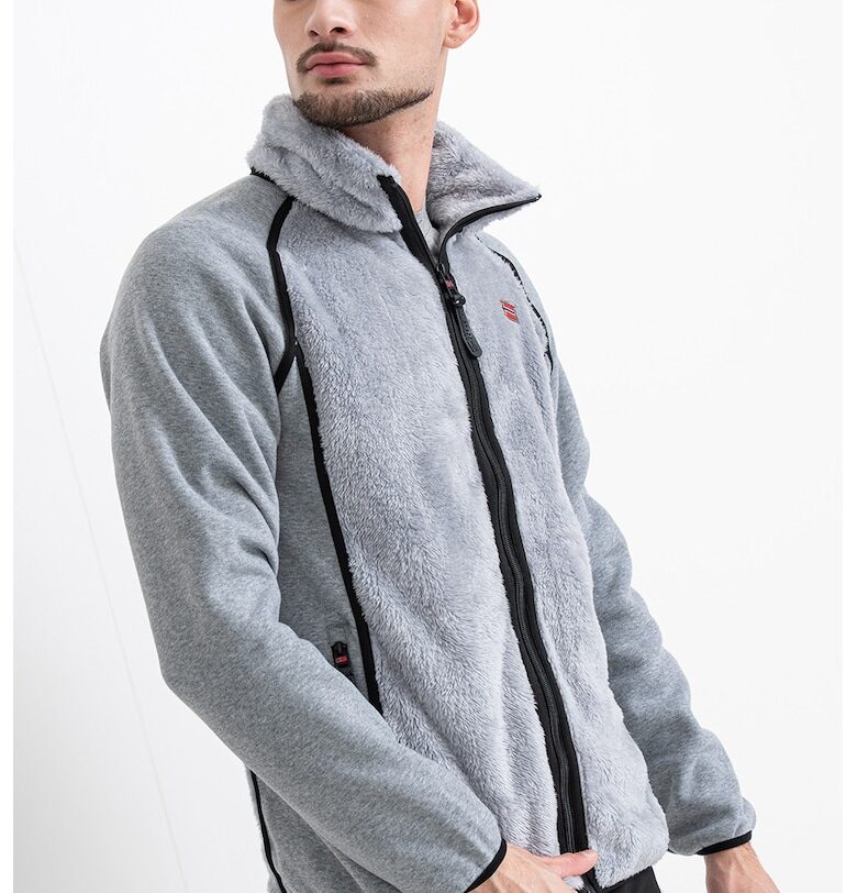 Суитшърт Titanoz с цип - Светло сив Geo Norway