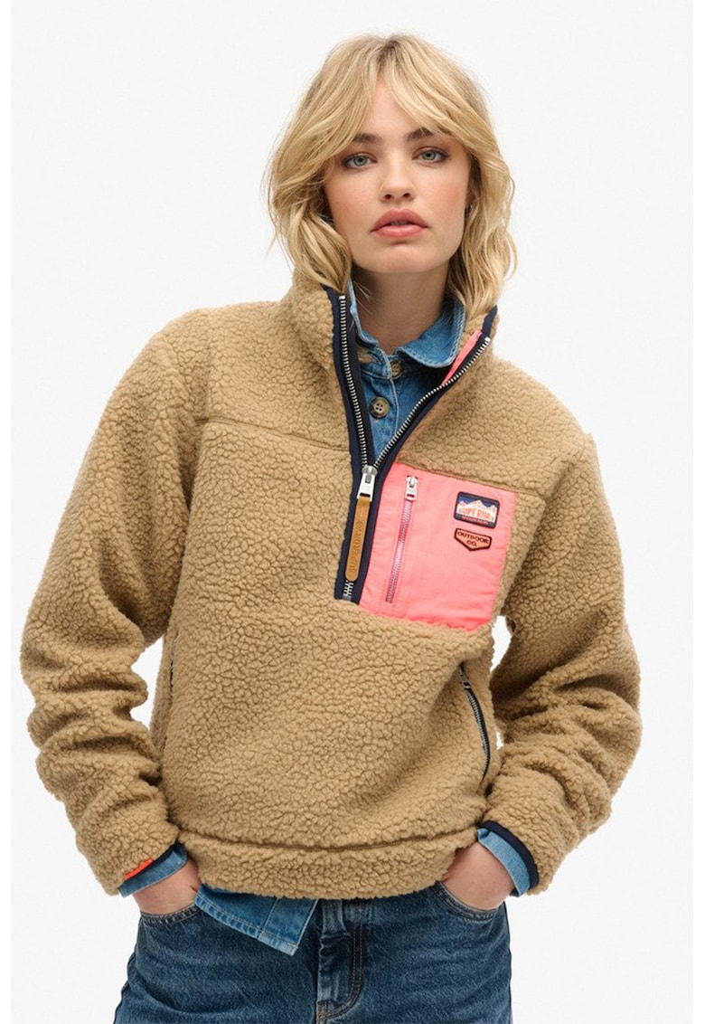 Суитшърт Vintage Retro с къс цип Superdry Co