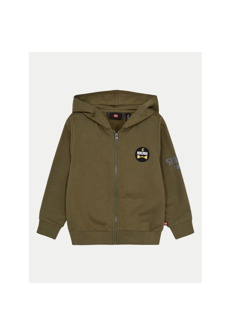 Суитшърт за момче - 304284755 - Органичен памук - Зелен - Зелен LEGO