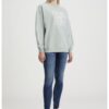 Суитшърт от органичен памук с лого - Пепеляво сиво CALVIN KLEIN JEANS
