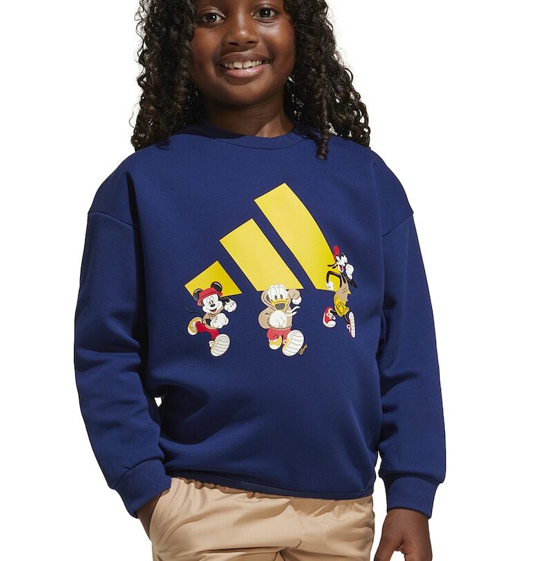 Суитшърт с анимационен десен - Жълт/Тъмносин adidas Sportswear