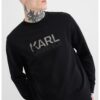 Суитшърт с бродирано лого - Черен Karl Lagerfeld