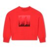 Суитшърт с лога - Червен KARL LAGERFELD KIDS
