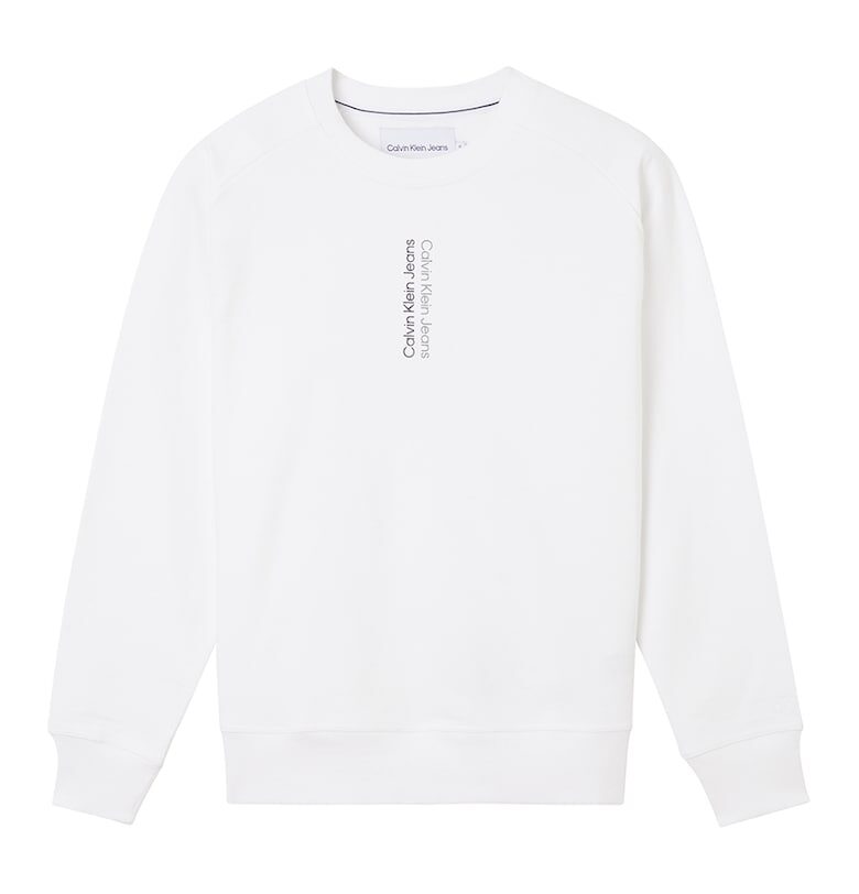 Суитшърт с лого - Бял CALVIN KLEIN JEANS
