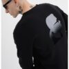 Суитшърт с лого - Черен/Сив Karl Lagerfeld