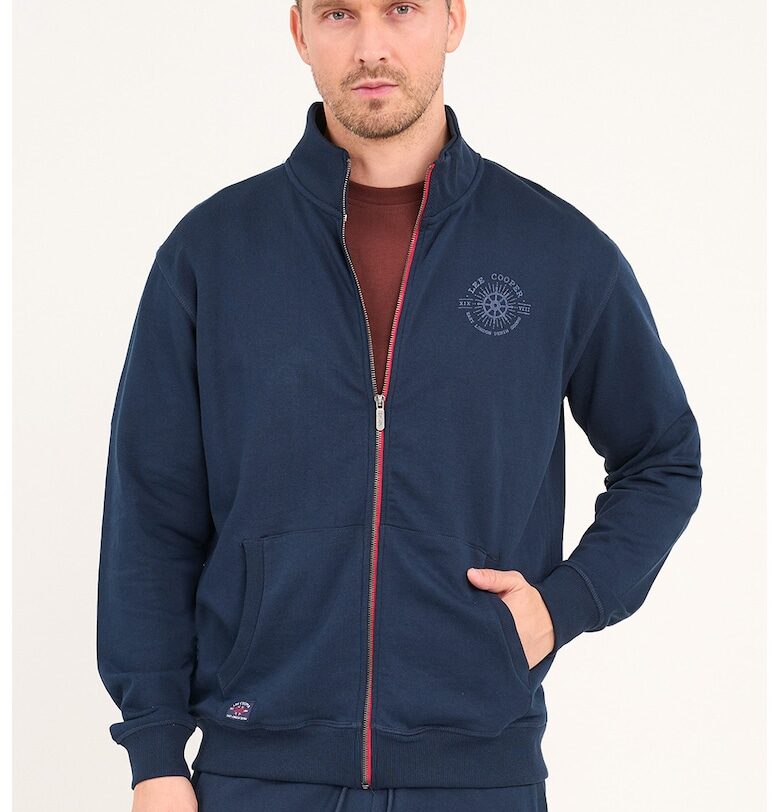 Суитшърт с лого и миди яка - Тъмносин Lee Cooper