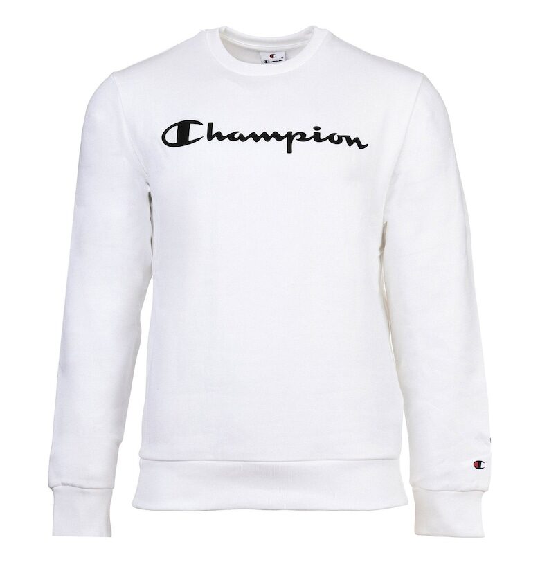 Суитшърт с лого на гърдите - Бял Champion