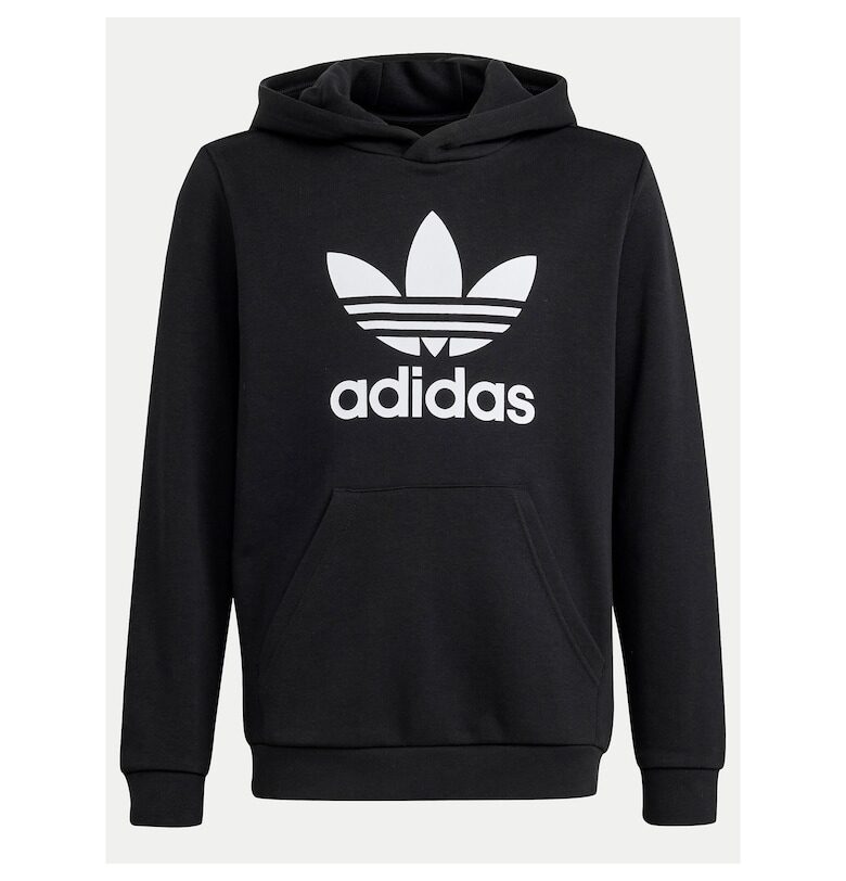 Суитшърт с лого  стандартна кройка - Черен adidas