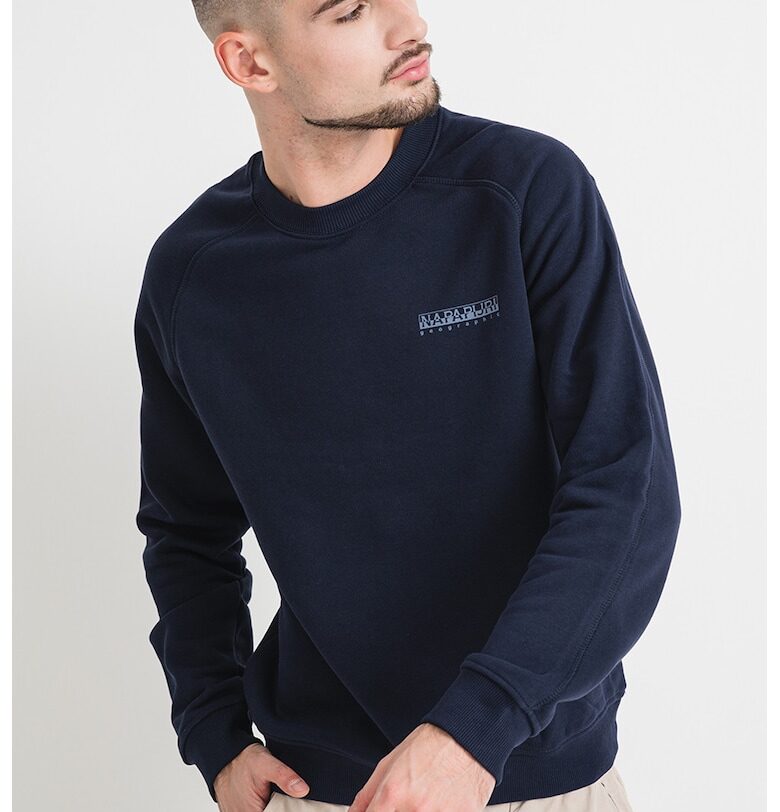 Суитшърт с овално деколте - Ултрамарин синьо Napapijri