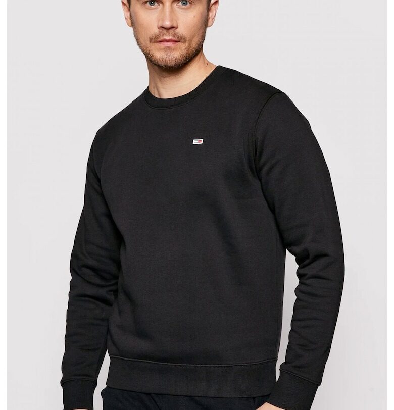 Суитшърт с органичен памук с овално деколте Tommy Jeans