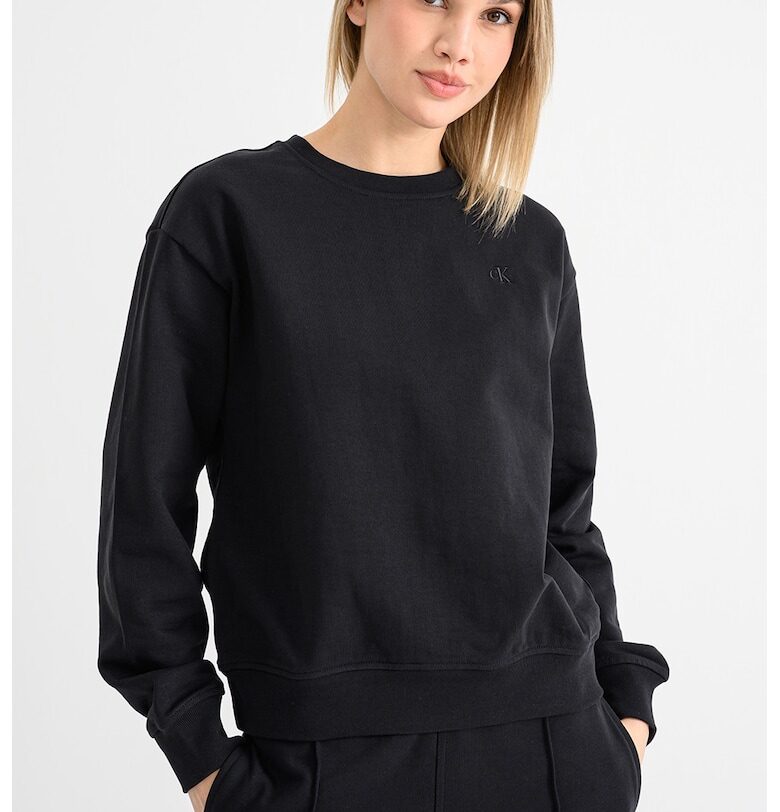 Суитшърт с паднали ръкави - Черен CALVIN KLEIN JEANS