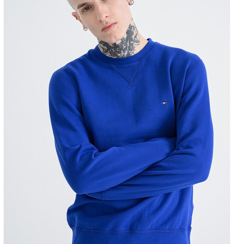 Суитшърт с памук - Тъмносин Tommy Hilfiger