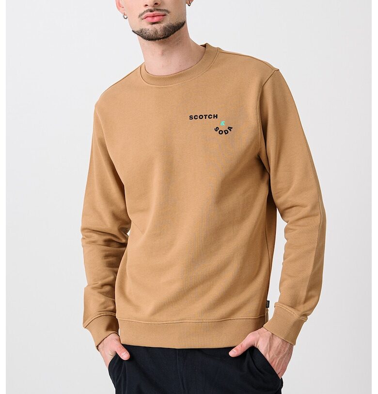 Суитшърт с принт - Карамел Scotch  Soda