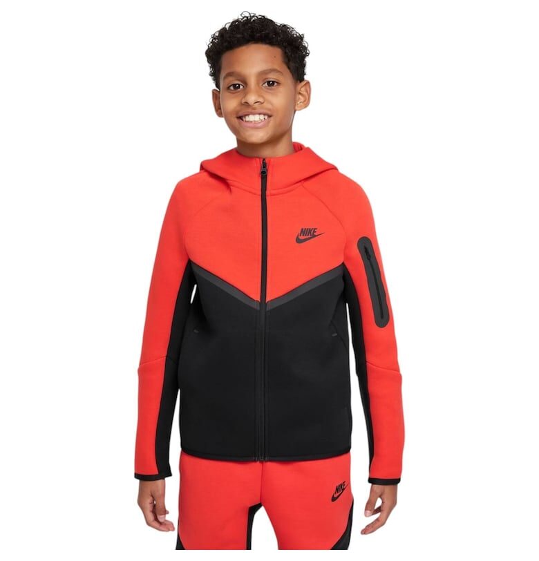 Суичър  Tech Fleece FZ - PD Червено Черно - Червен/Черен Nike