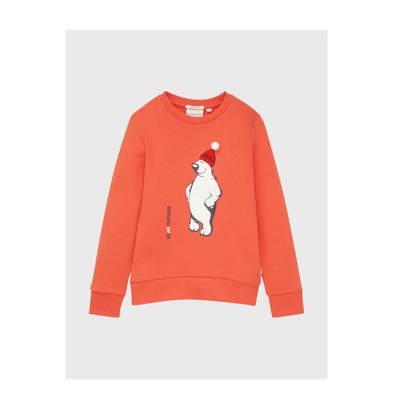 Суичър за момче -  301052029 - органичен памук - оранжев Tom Tailor