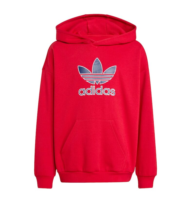 Суичър с кенгуру джоб с лого - стандартна кройка adidas