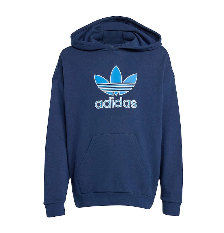 Суичър с лого и кенгуру джоб - стандартна кройка adidas