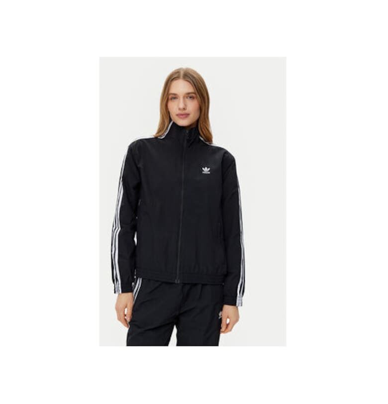 Суичър с широка кройка и цип adidas