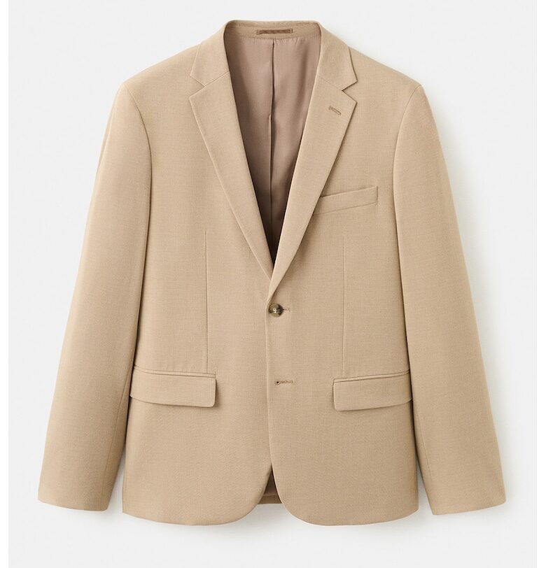 Супер слим сако - Светло бежово Mango