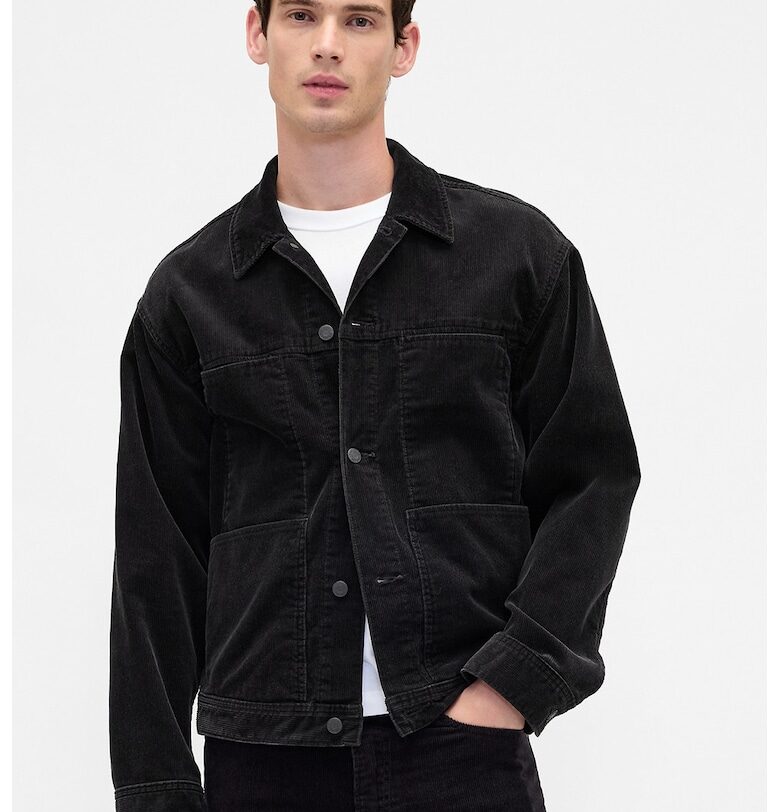 Сънково яке-риза с копчета - Черен GAP