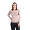 Тениска Aracely от мериносова вълна - светлорозова - Светлорозов NORTHFINDER