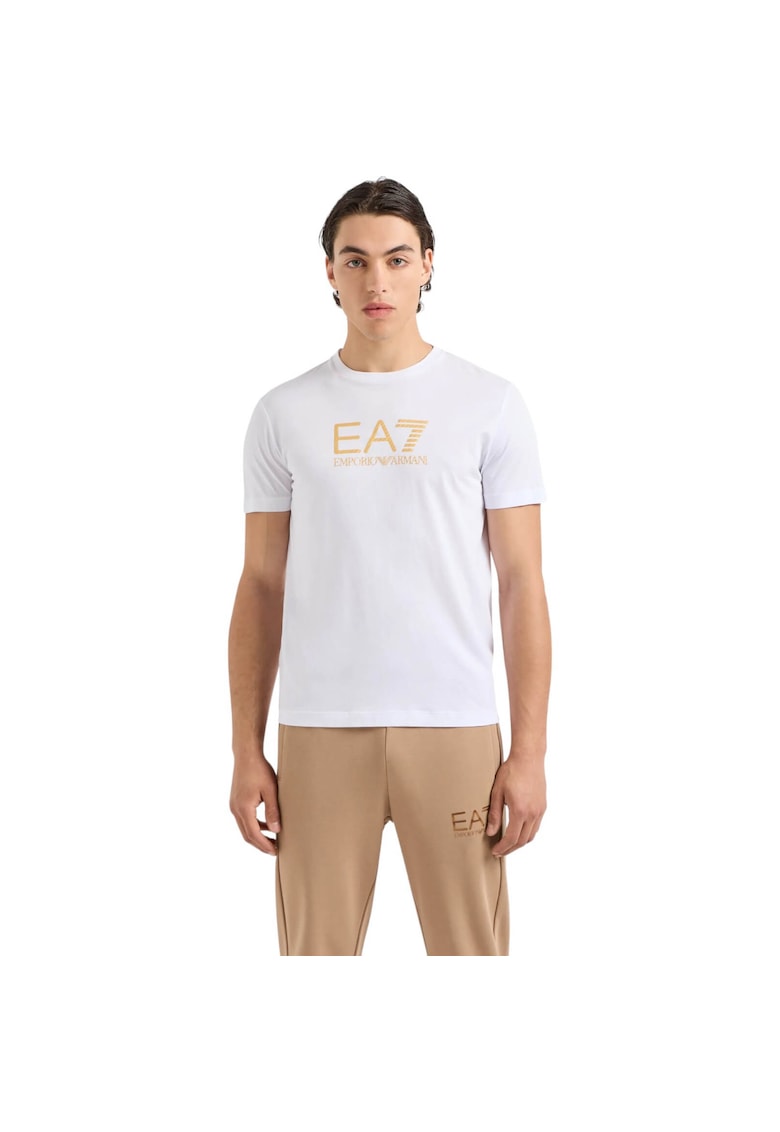 Тениска EA7 Gold Label - AF10170-7M000007-U0002 35259 - Бял/Златист Emporio Armani