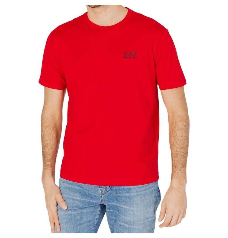 Тениска  EA7 Logo Series 30580 - Червен Emporio Armani