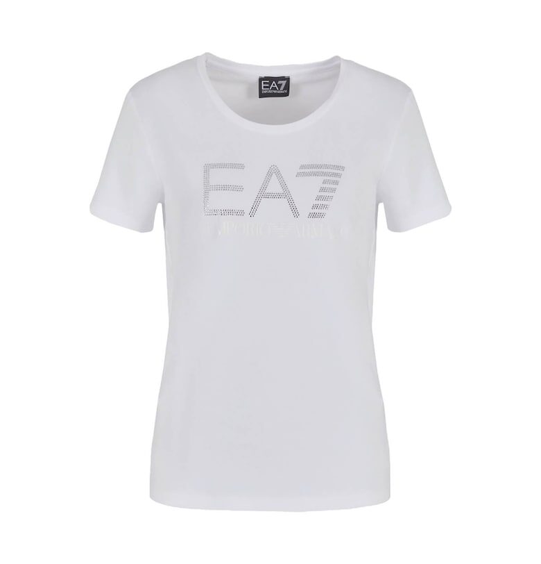 Тениска  EA7 Logo Series 30642 - Бял Emporio Armani