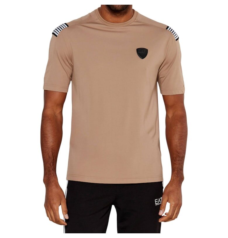 Тениска  EA7 Premium Shield Soccer 38854 - Бежов Emporio Armani