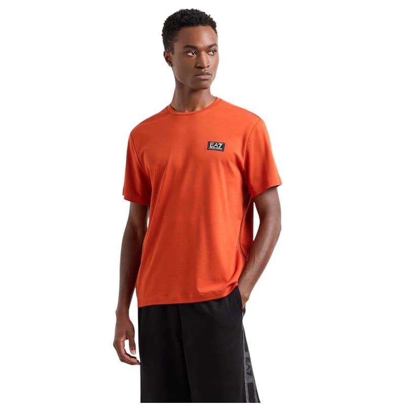 Тениска  EA7 Train Logo Premium 42621 - Червен Emporio Armani