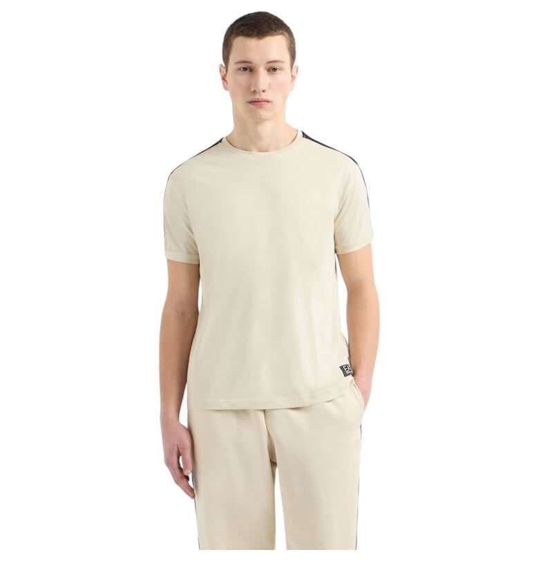 Тениска  EA7 Train Logo Series Tape 40704 - Бежов Emporio Armani