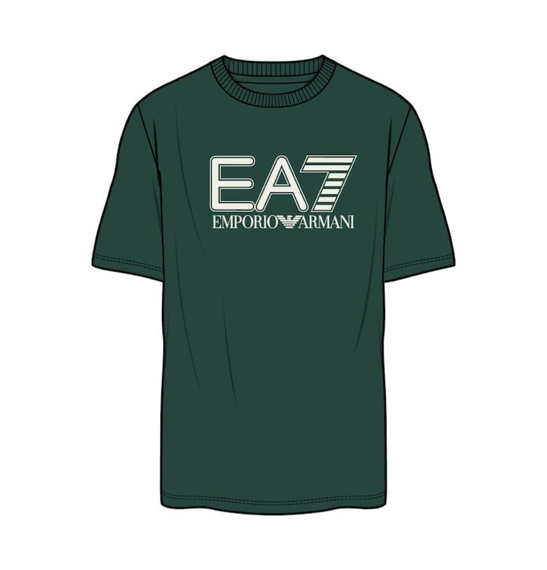 Тениска  EA7 Visibility - PJVQZ-6DPT62-1823 35328 - Тъмнозелен Emporio Armani