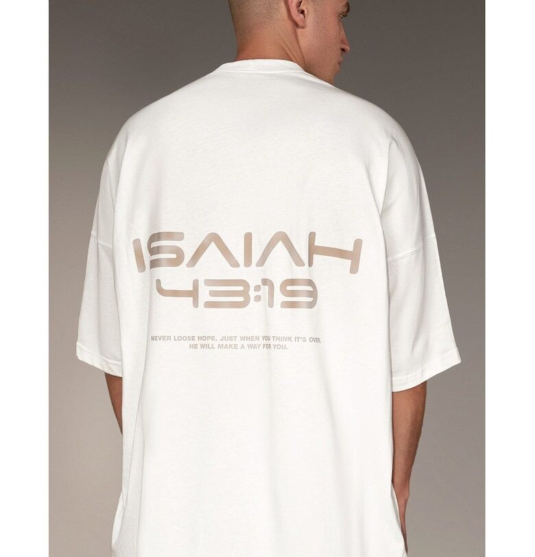 Тениска ISAIAH 43:19" - T16493 - Бял" Made By Society
